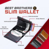 Slim Wallet, Geldbörse Herren, Portmonee Herren, Kartenetuie