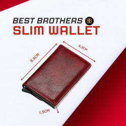 Slim Wallet, Geldbörse Herren, Portmonee Herren, Kartenetuie