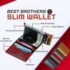 Slim Wallet, Geldbörse Herren, Portmonee Herren, Kartenetuie
