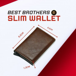 Slim Wallet, Geldbörse Herren, Portmonee Herren, Kartenetuie