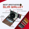 Slim Wallet, Geldbörse Herren, Portmonee Herren, Kartenetuie