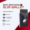 Slim Wallet, Geldbörse Herren, Portmonee Herren, Kartenetuie