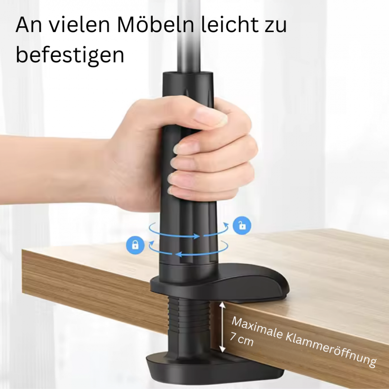 Handyhalterung Schwanenhals 360° drehbar 90 cm langer Hals